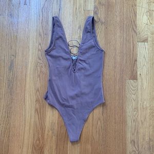 Aritzia Brown Body Suit